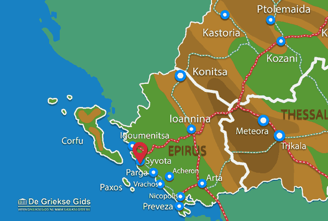 Map of Sivota