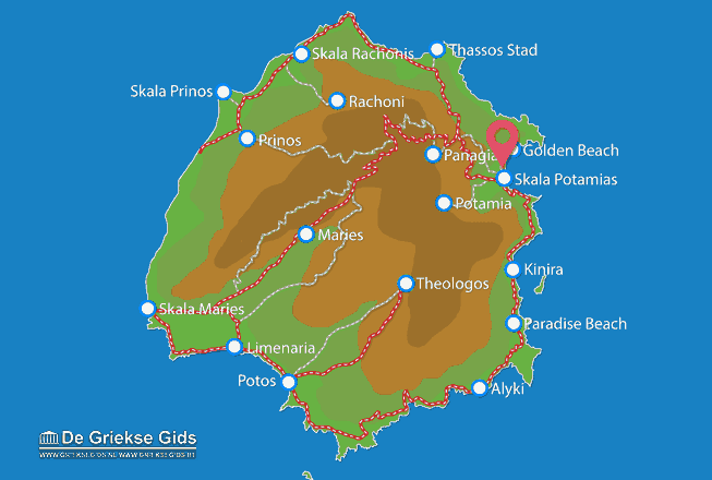 Map of Golden Beach