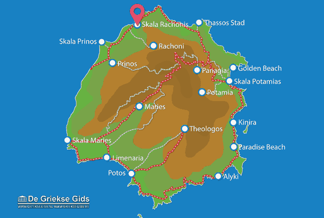 Map of Skala Rachonis