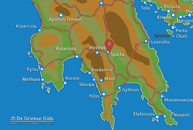 Map of Sparta