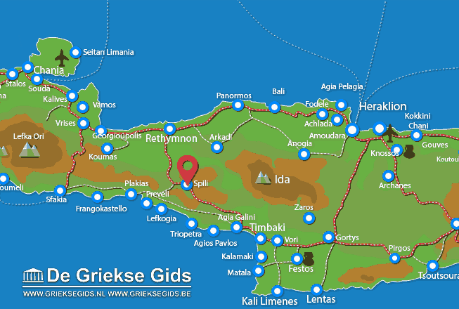 Map of Spili