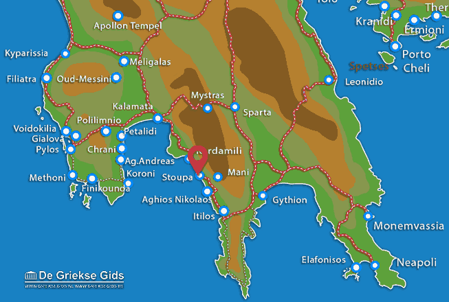 Map of Stoupa