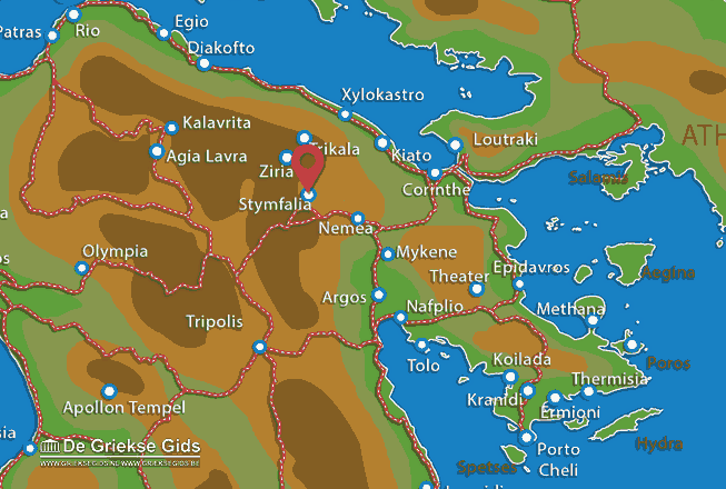 Map of Stymfalia