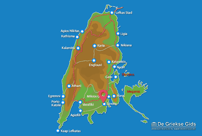 Map of Syvota