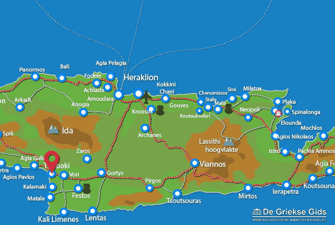 Map of Timbaki