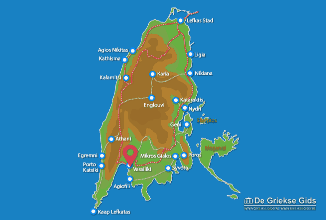 Map of Vassiliki