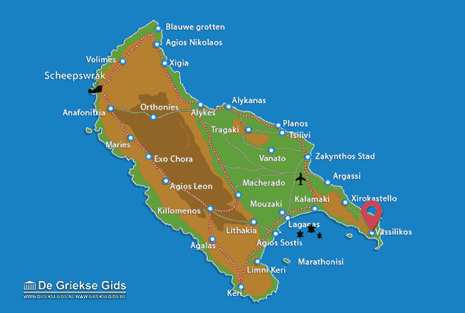 Map of Vassilikos