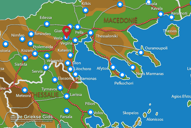 Map of Veria