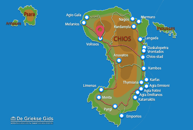 Map of Volissos