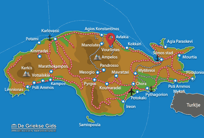 Map of Vourliotes