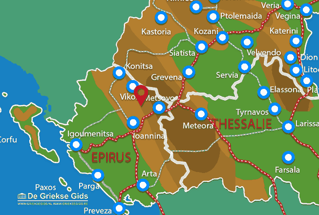 Map of Zagoria