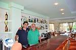 Leon Sijbers, on the Photo with Jorgos of Greece Guide  | Karpathos - Photo GreeceGuide.co.uk