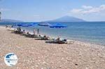 The zand-pebble beach near Heraion (Ireon) - Island of Samos - Photo GreeceGuide.co.uk