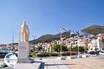 The beeld of Themistocles Sofoulis in Samos town - Island of Samos - Photo GreeceGuide.co.uk