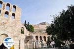 Herodes Atticus Odeion, the Stoa of Eumenes and on the top the Parthenon - Photo GreeceGuide.co.uk