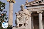 Statue of Platon (2m 40 cm): Academy Athens - Photo GreeceGuide.co.uk