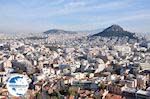 The Lycabetus (Lycabettus) hill from Acropolis of Athens - Photo GreeceGuide.co.uk